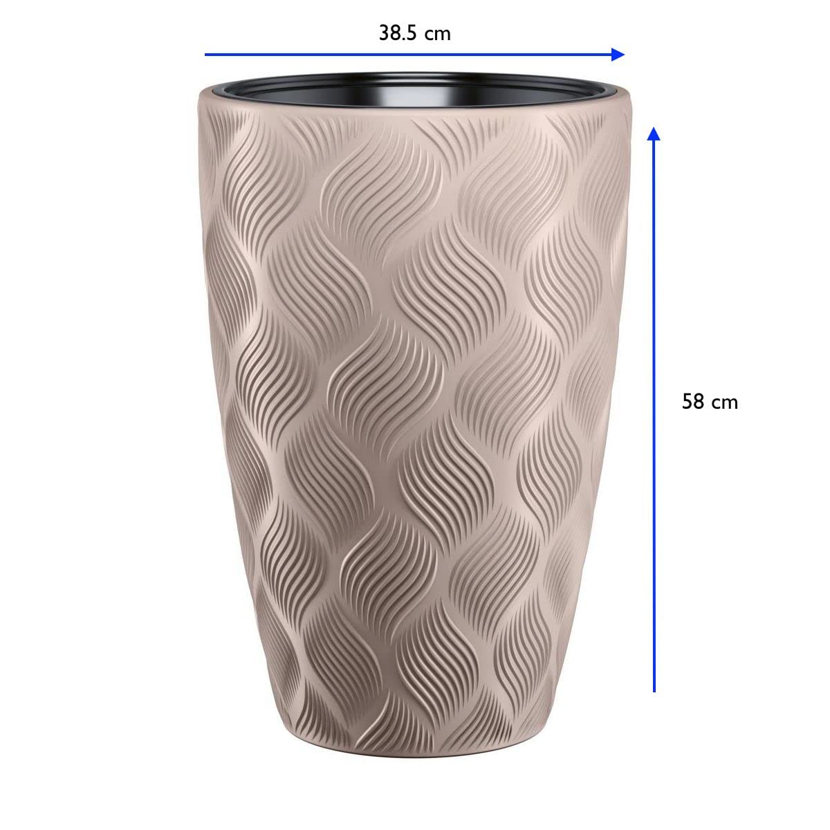 Lashuma Lot 3 Boîtes Rangement Rondes Plastique Blanc - Maison