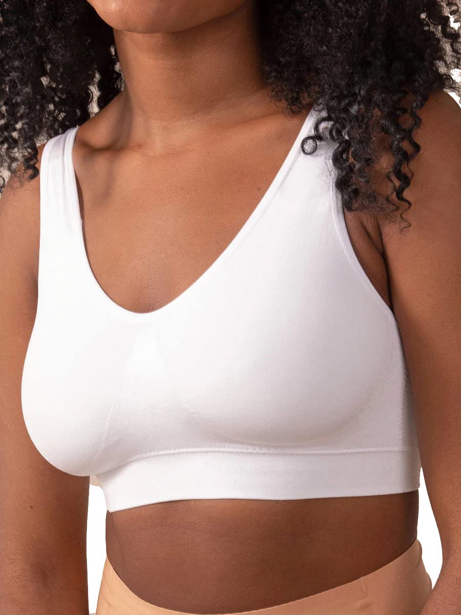 SHAPERMINT Enhanced Smoothing Wireless Bralette for Women with Removable Cups