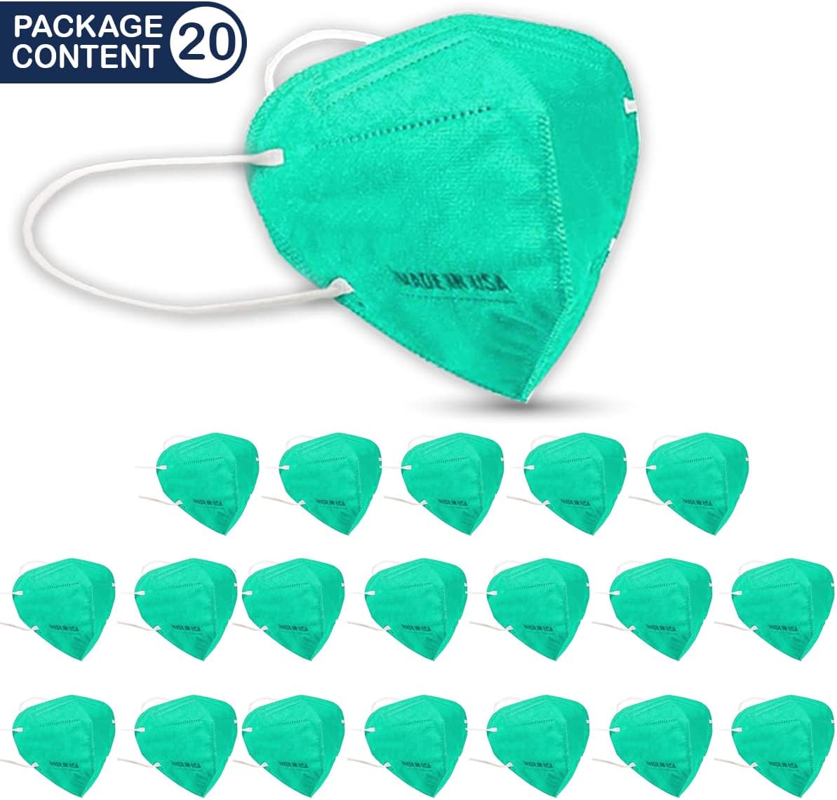 Lutema Mascarilla transpirable de 5 capas de protección fabricada en