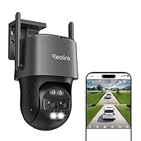 Reolink 4K PTZ Telecamera Wi-Fi Esterno a Doppio Obiettivo, 355°Pan/90°Tilt
