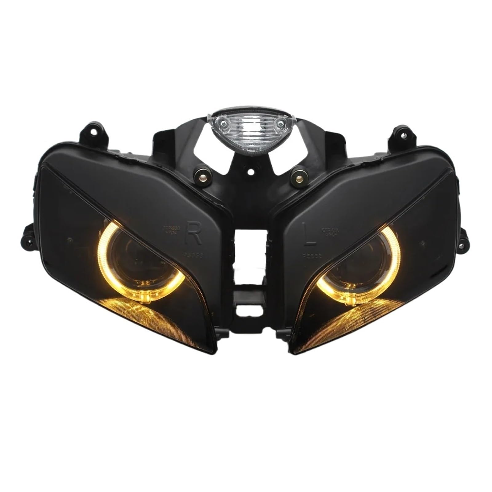 Dirt Bike Reflektor Światło Do Jazdy Pasuje do Honda CBR 600RR 2003-2006 reflektor LED motocyklowy Angel Eyes HID Hi/Lo Beam zmodyfikowany reflektor