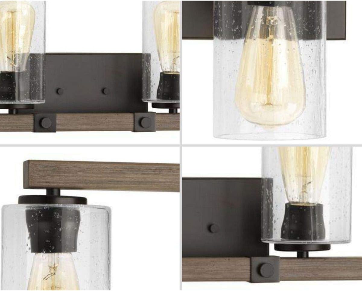 Progress Lighting P300069-020 Barnes Mill Bath & Vanity, Bronze, 8.00x32.25x32.25