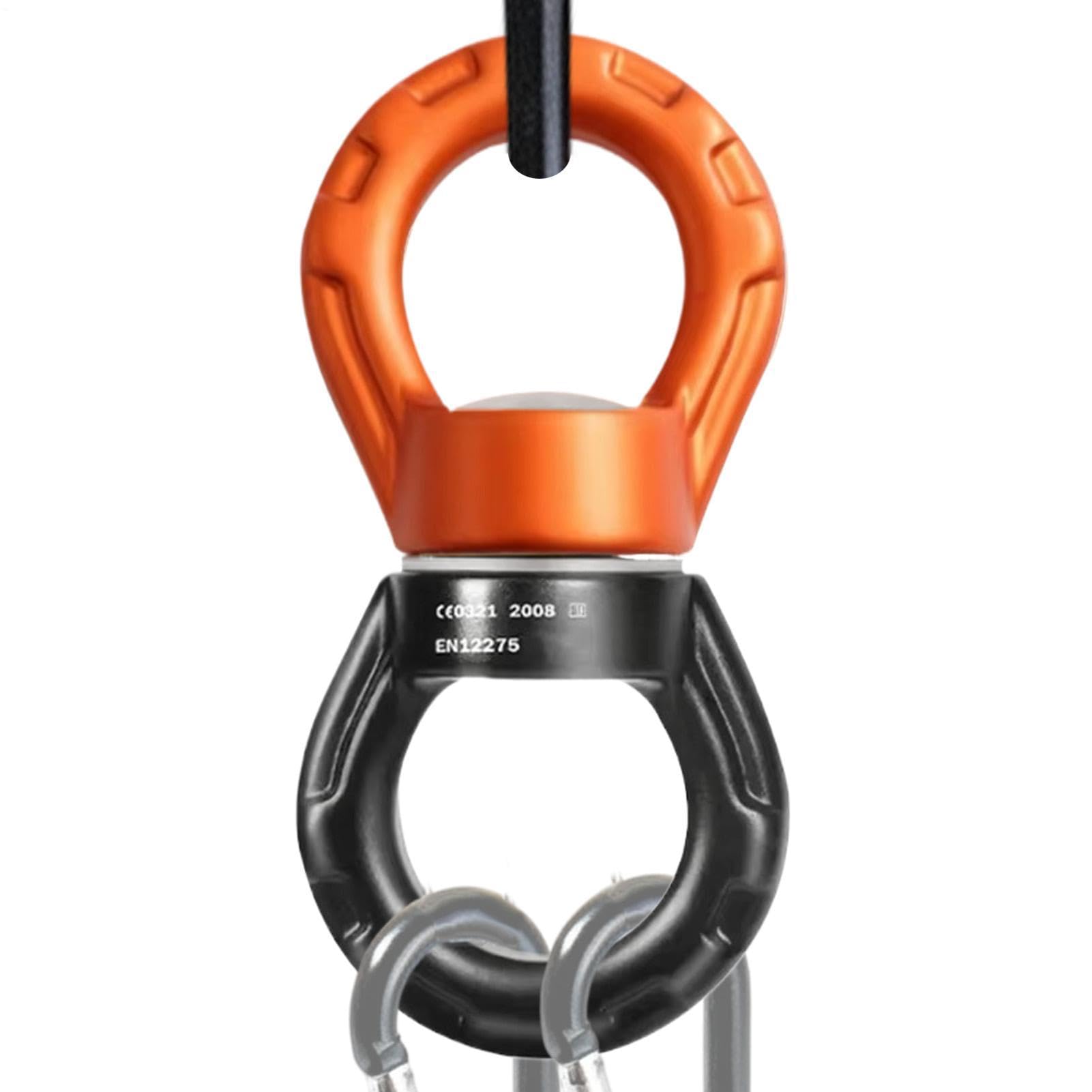 Carabiner Swivel - Swing Swivel, Heavy Duty Swivels Hook, 360 Degree Rotation Hammock Spinner, Swing Swivels Spinner For Backyard Porch Tree Hammock Aerial Dance Kids Playroom Indoor