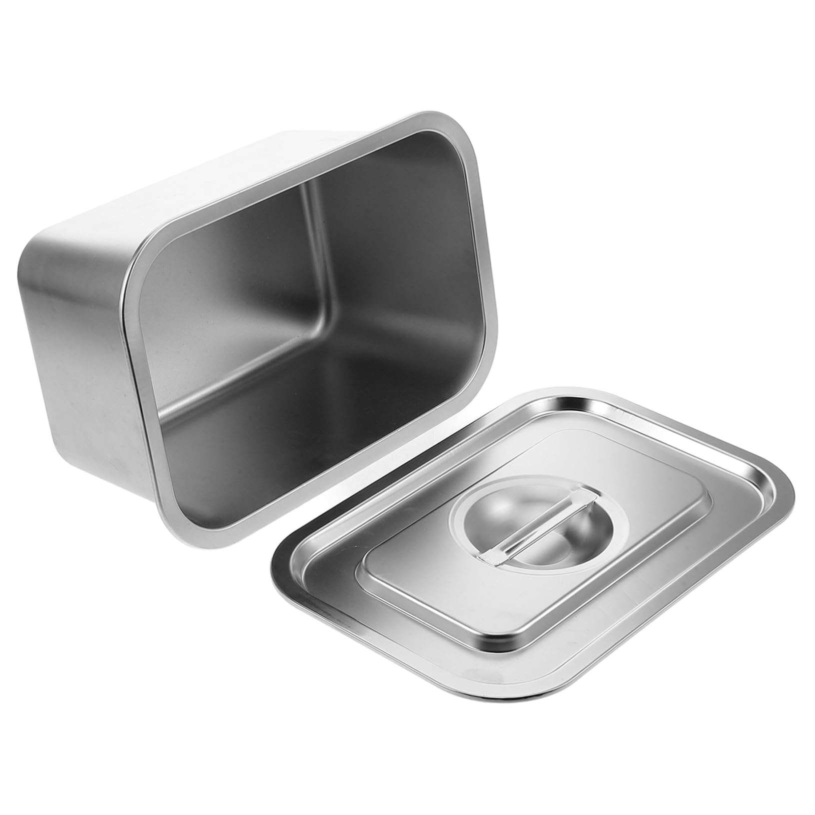 SOLUSTRE Compact Stainless Steel Kitchen Compost Bin with Lid Easy Maintenance for Indoor Food Waste Storage for Your Countertop