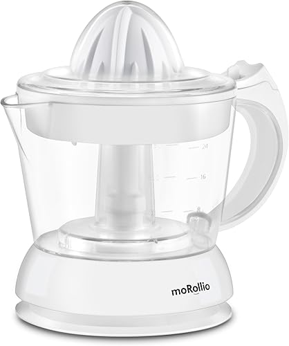 Exprimidor eléctrico de cítricos, exprimidor de naranjas compacto que ahorra espacio, 24 onzas, control de pulpa ajustable, para naranjas, pomelos,