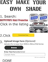 Vista 4 de Maizi - Parasoles delanteros para auto de 2 piezas, ajuste universal para parabrisas delanteros que se adaptan a la mayoría de los cupés, sedanes