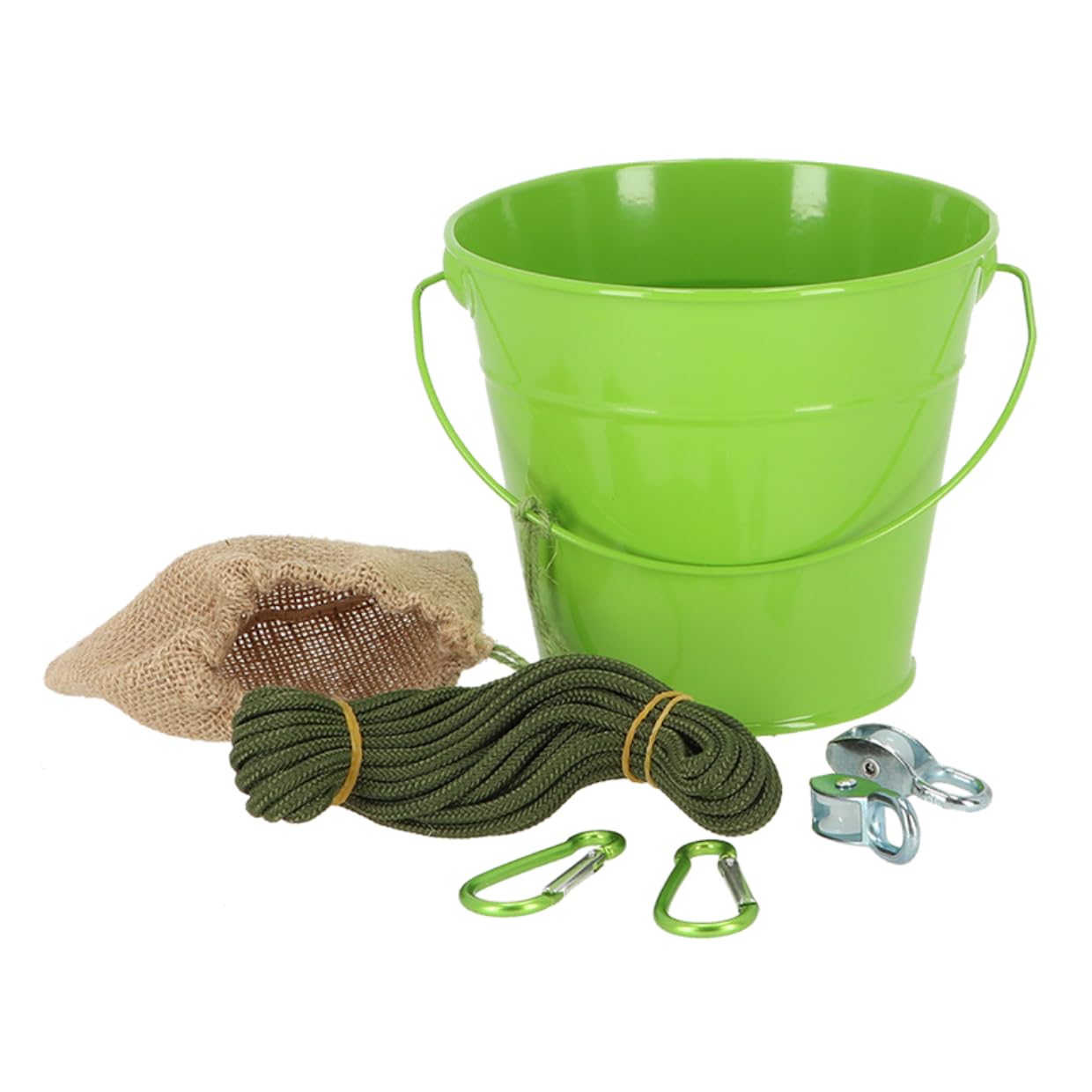 Children's Metal Palley Bucket Kit - Green - 1.65L