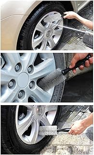 VICASKY Escova De Roda De Carro Escova De Aro De Roda Escova De Limpeza De Carro Escova De Roda Automática Escova De Limpeza Automática Escova De Cubo Pontiaguda