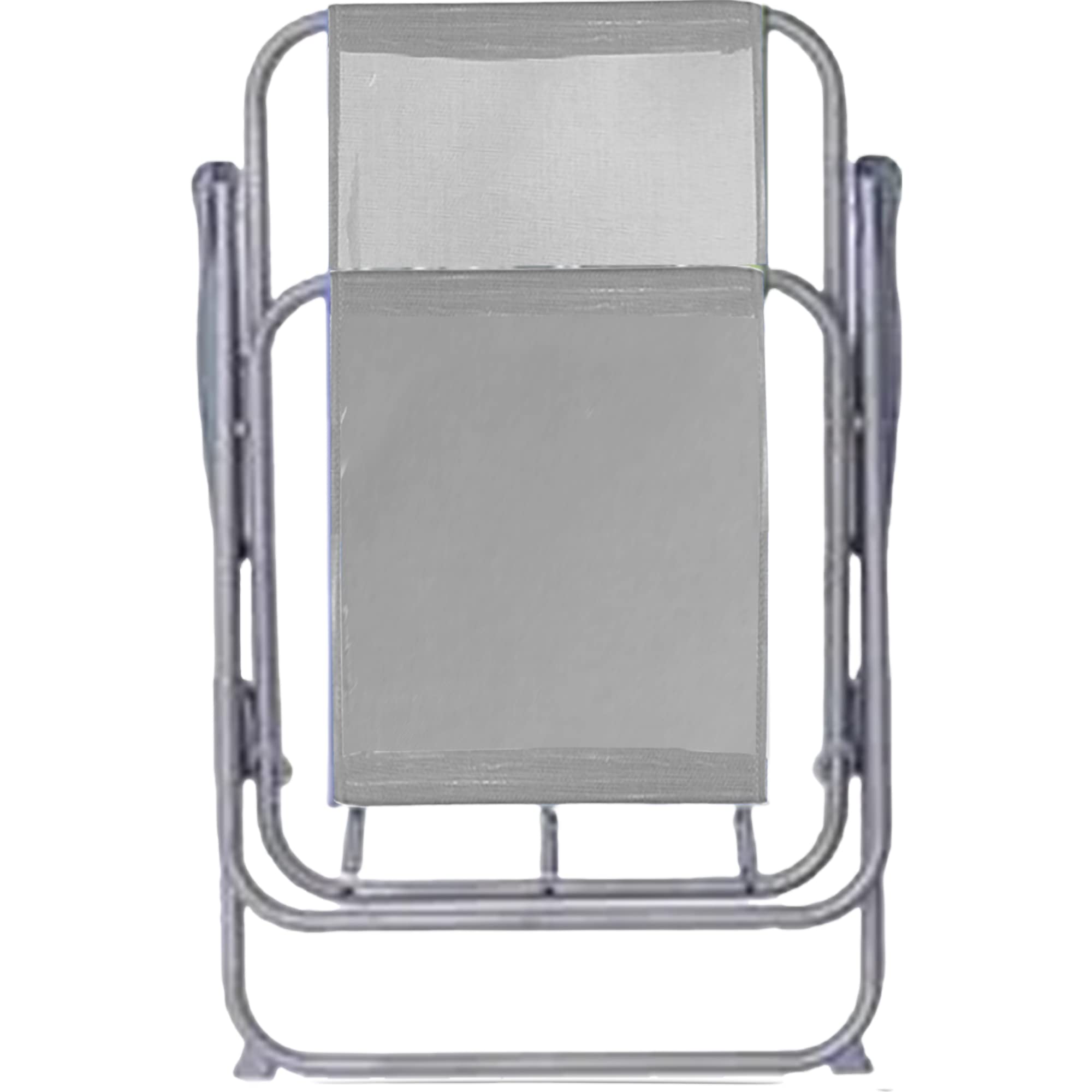 TIENDA EURASIA® Silla de Playa Plegable con Reposabrazos - Estructura de Acero Resistente - Asiento de Lona Impermeable - Estampado a Rayas - 75 x 53 x 43 cm - Ideal para Playa o Camping (Grey)