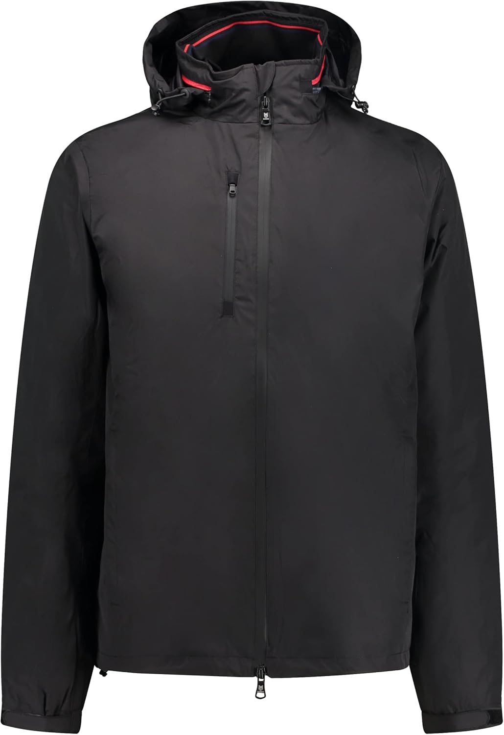 Marwin Sports Balkan Men Black 4-in-1 Water and Wind Resistant Hooded Jacket with Removable Features, S