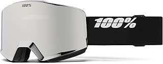 100% NORG HiPER Premium Protective Goggles (Black/Silver - Mirror Silver Lens)