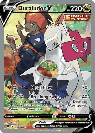 Duraludon V - 198/203 - Ultra Rare (Full Art) - Sword & Shield - Evolving Skies