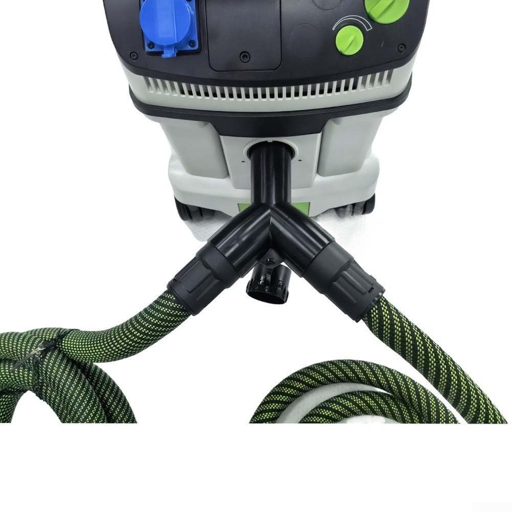 Para Festool 452898 manguito de manguera, adaptador en Y antiestático con ciego