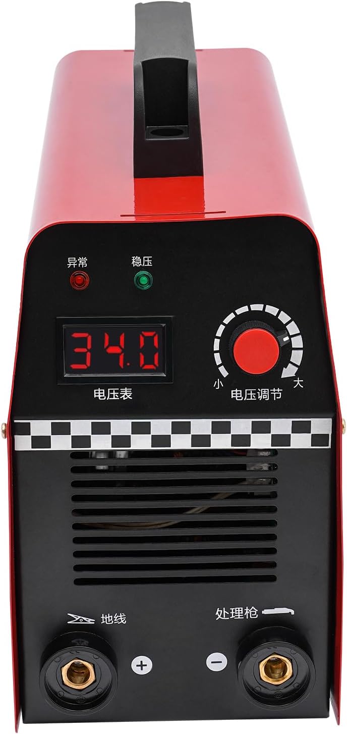 Weld Bead Processor, 1000W 110V Frequency Welding Spot Cleaner Weld Cleaning Machine Brush Type Welding Stainless Steel Machine for Welding Automobiles metal, arc, Industrial Materials(Red)