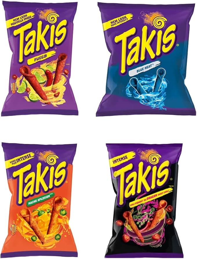 Takis Flavor Variety Nacho Xplosion, Dragon Sweet Chili & Fuego