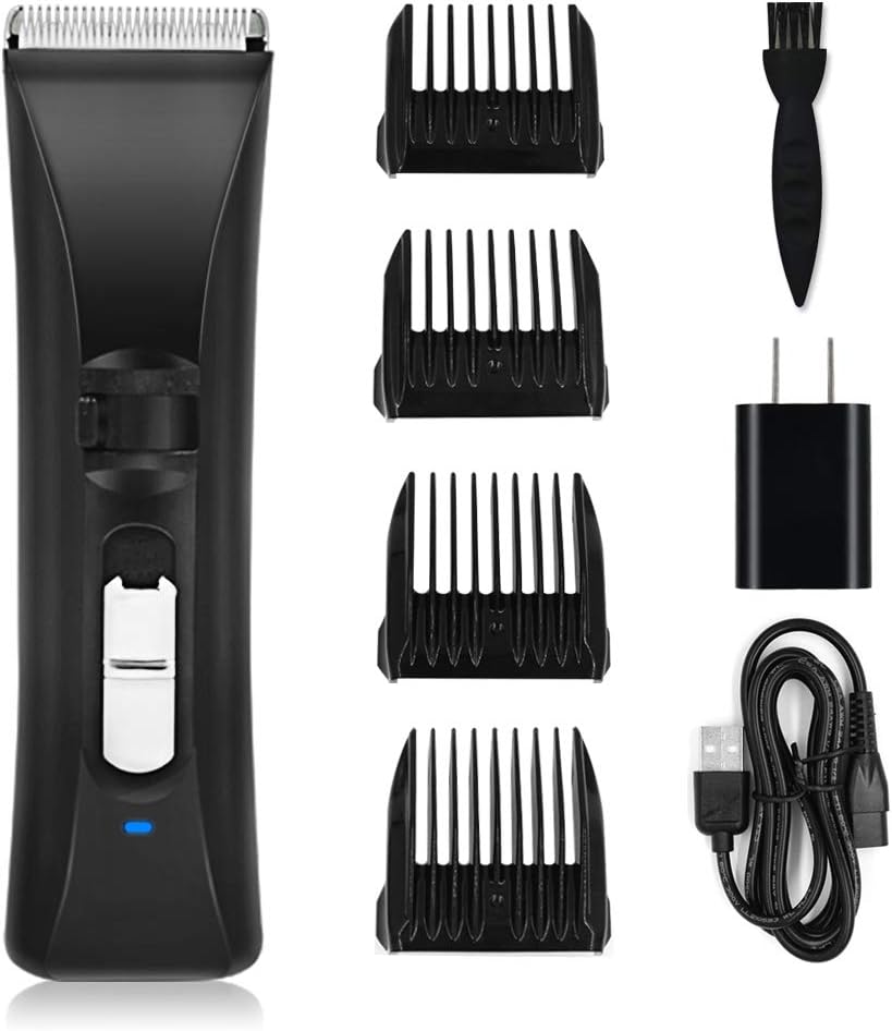 Professional Hair Clipper - Cordless Clippers for Men Hair Trimmer Ceramic Blade, Electric Haircut Kit Rechargeable, Men's Clippers, Adjustable Speeds for Men and Kids