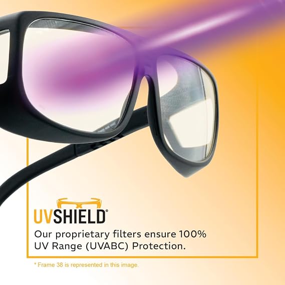 NoIR Low Vision Sunglasses, Lightweight Glasses with Full UV Protection