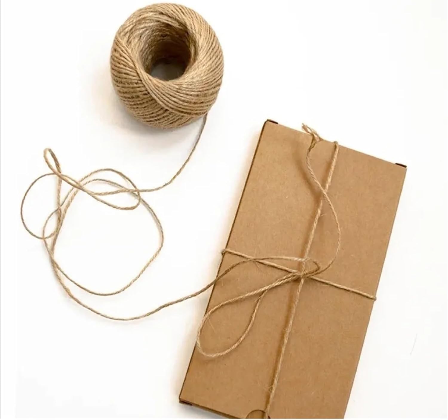 1-20mm Natural Jute Thread Vintage Jute Rope Rope Burlap Suitable for DIY Crafts Gift Packaging Gardening Wedding Decoration 1-5M(6mm 8meter)