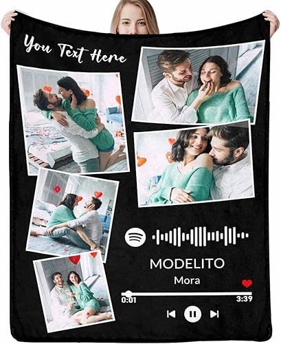 Manta personalizada con imagen para regalo conmemorativo, manta de texto personalizada para cumpleaños o Navidad, con mi propia foto, para mamá,