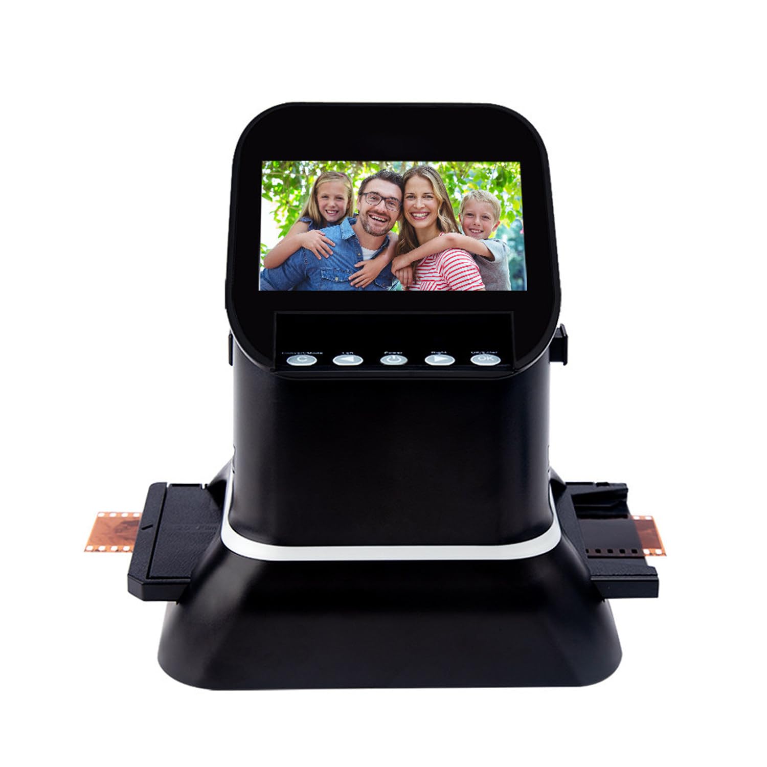 Ymnogjie 22MP High Resolution Film Negative Scanner with 4.3 Inch LCD Screen, Portable Digital Converter Easily Digitizes 120 127 135 126 35mm Film Slides to JPEG Photos