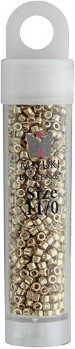 John Bead Miyuki Delica 110 Rnd OP GalvChampagneD