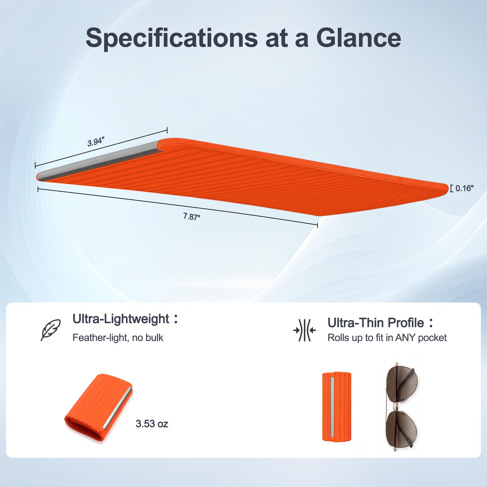 Foldable Silicone Aluminum Holder, Flexible Silicone Phone Stand with Anti-Slip Pad, Portable Rollable Multi-Angle Stand for Phone Tablet Laptop – Bendable & Foldable Home, Office, Travel (1, Orange) — Amazon image 4