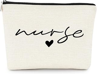 EXUQO Nurse Makeup Bag Nurse Gifts,Nurse Cosmetic Bags With Zipper,Small Cosmetic Bag,Nurse Graduation Gift,Nurse Gifts for Women,Gifts for School Nurse Medical Student