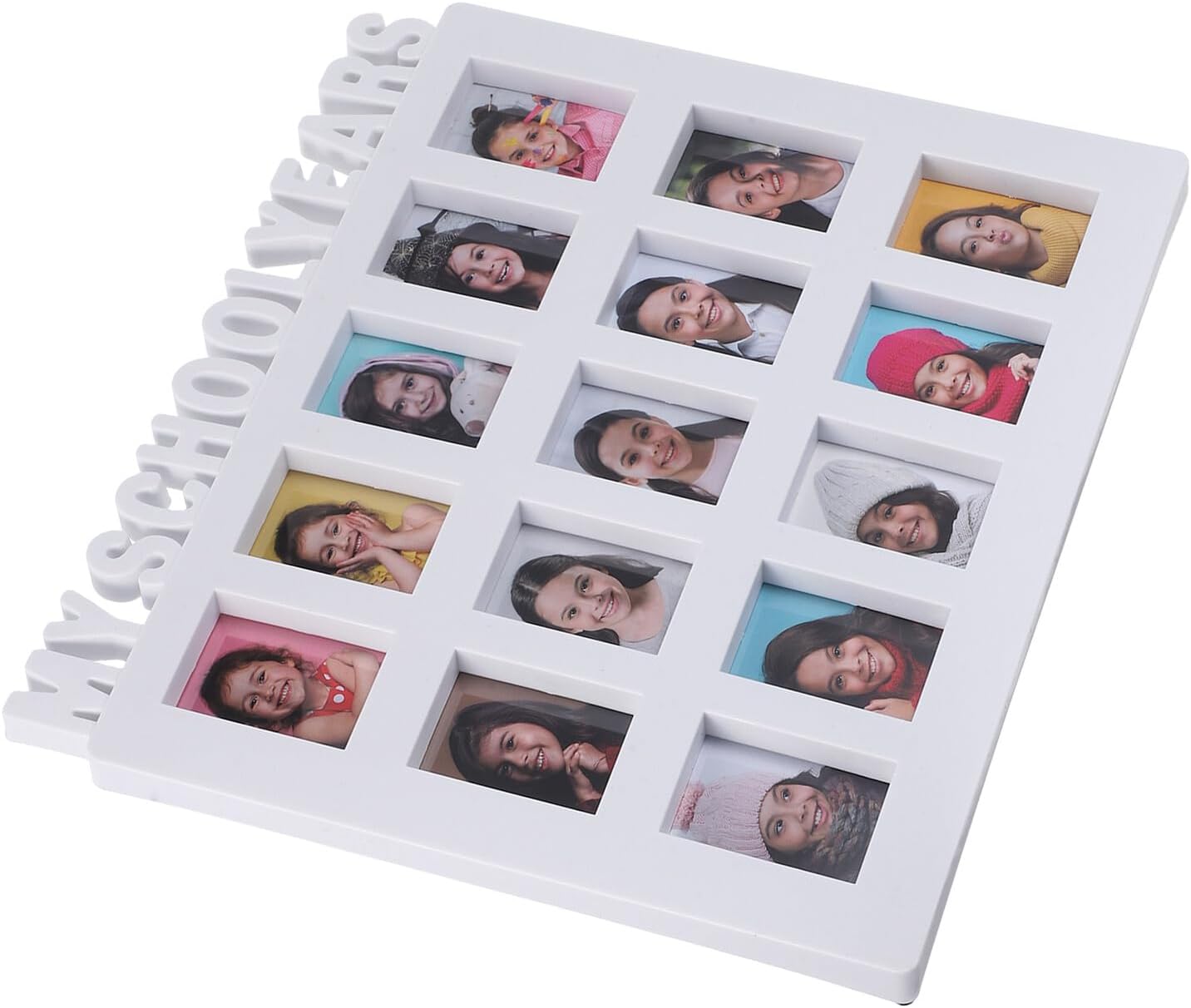 SECFOU School Years Photo Frame White 25x28cm Tabletop Picture Display