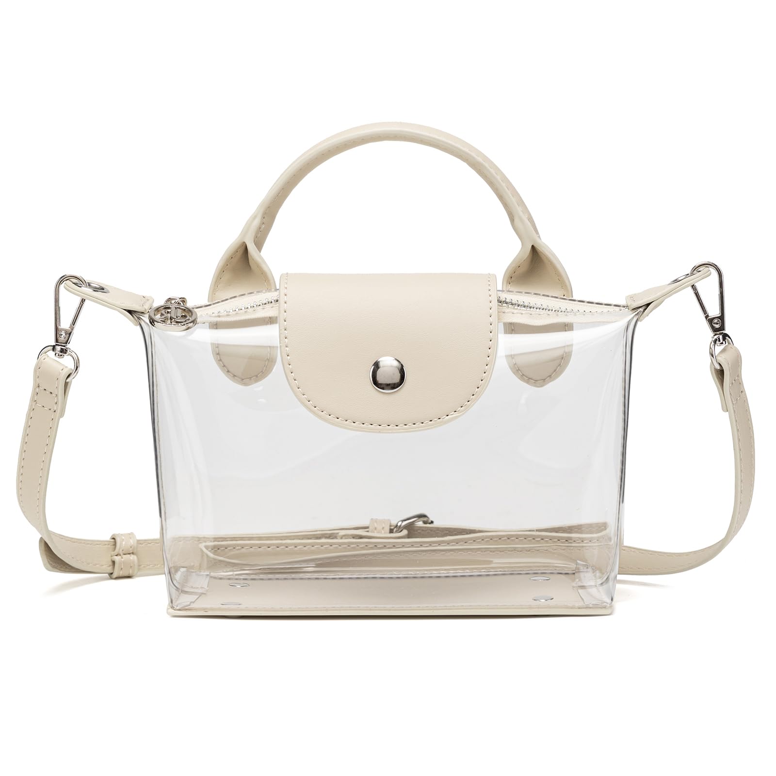 Y&R Direct Transparente Tasche, Geldbörse, Stadion-zugelassen, transparente Handtaschen, durchsichtige Umhängetasche, für Konzerte, Sportveranstaltungen