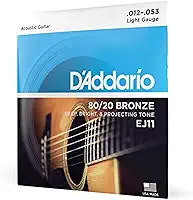 Encordoamento Para Violão Aço .012-.053 D'Addario Bronze 80/20 EJ11