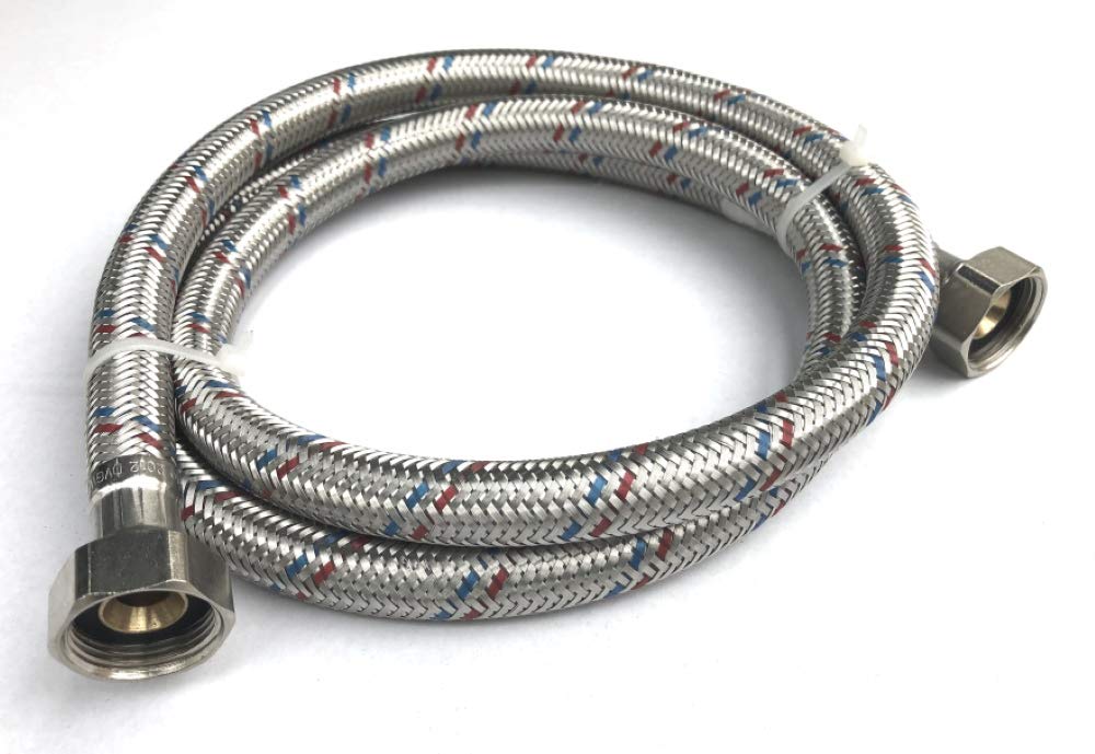 Raccordi Flessibili Acciaio Inox 3/8 10cm 20cm BEASAFY 4 Pezzi Tubo Rinforzato 3/8 Pollici, 20cm/ 10cm Tubo Flessibile 3/8, Intrecciatura In Acciaio Inox 304, Tubo Flessibile Prolunga Per Rubinetto, Cassetta WC, Testa - 9