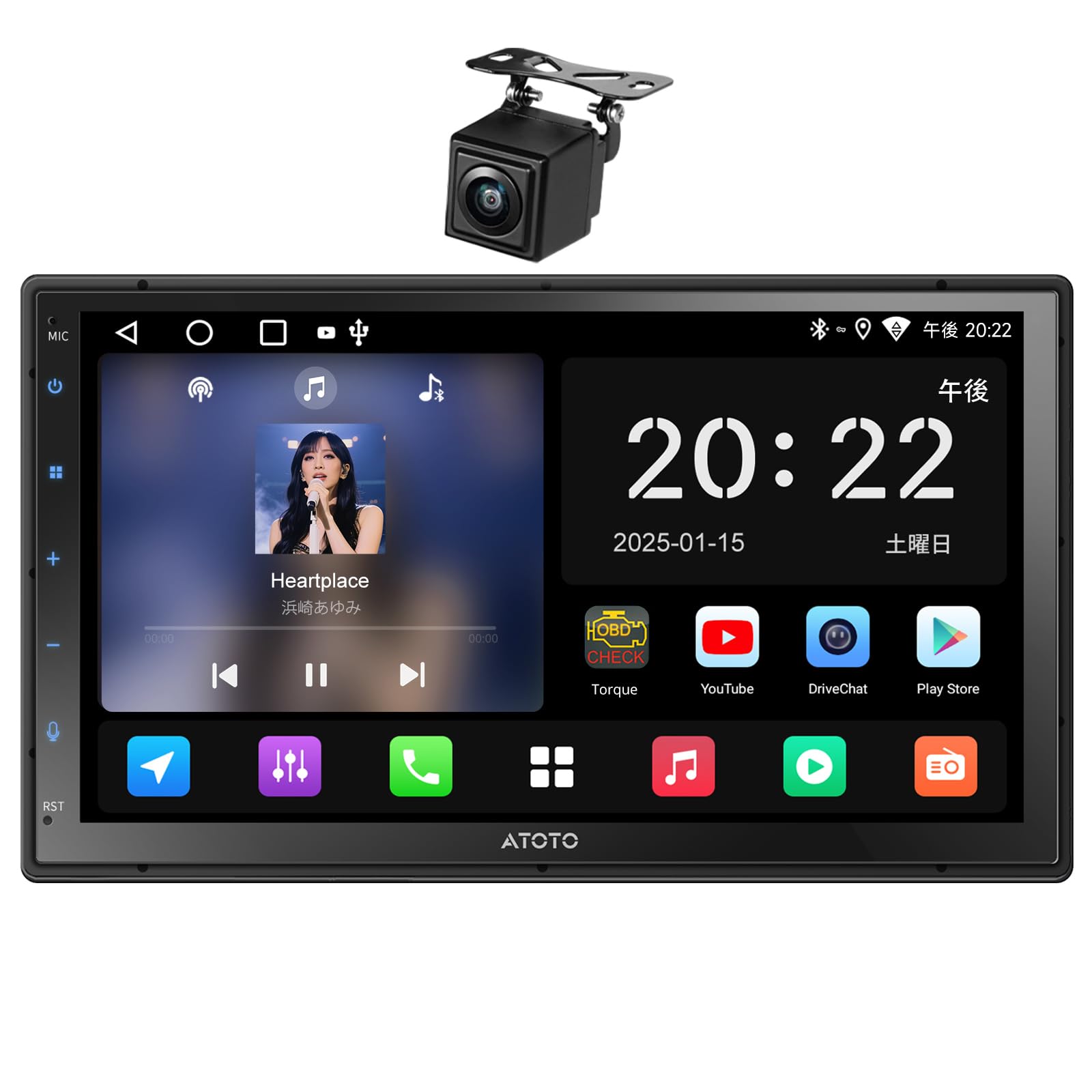 Amazon.co.jp: ATOTO A5L Androidカーナビ 2DIN、ディスプレイ
