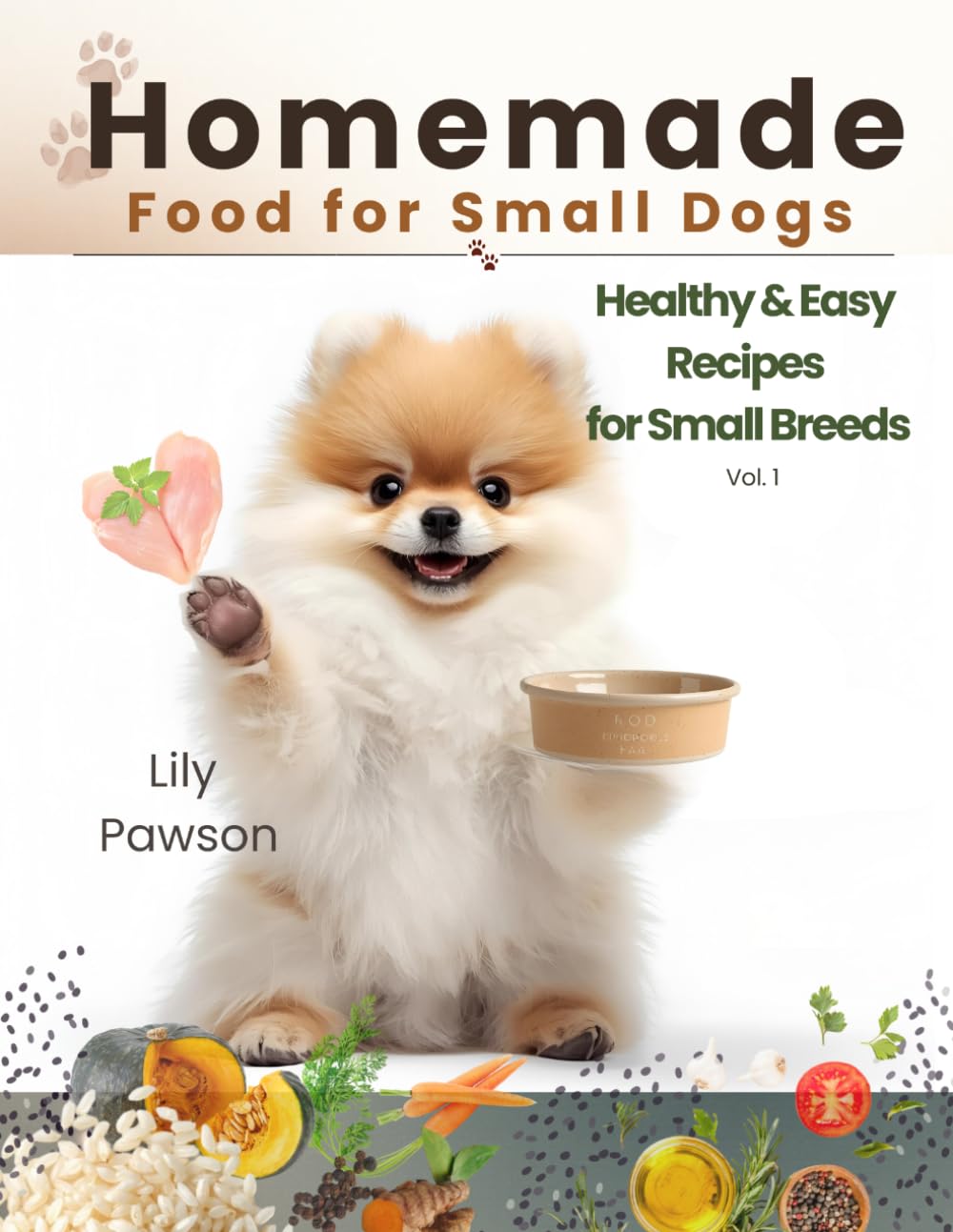 Homemade Food for Small Dogs: Healthy & Easy Recipes for Your Tiny Friend: Delicious home-cooked meals to keep little dogs happy and healthy. Vol. 1