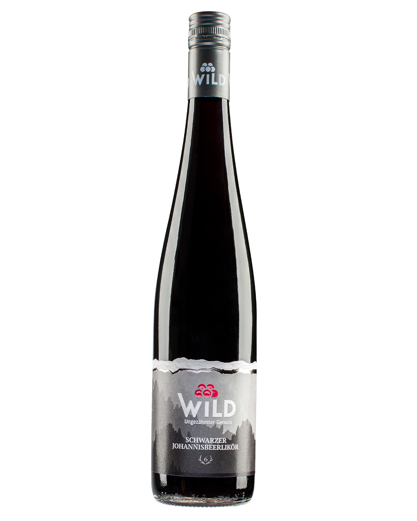 Brennerei Wild, Schwarzer Johannesbeerlikör, Extrem fruchtig, 17% Vol., Süß-säuerlich mit Beerigem Abgang, Premium Qualität, Made in Germany