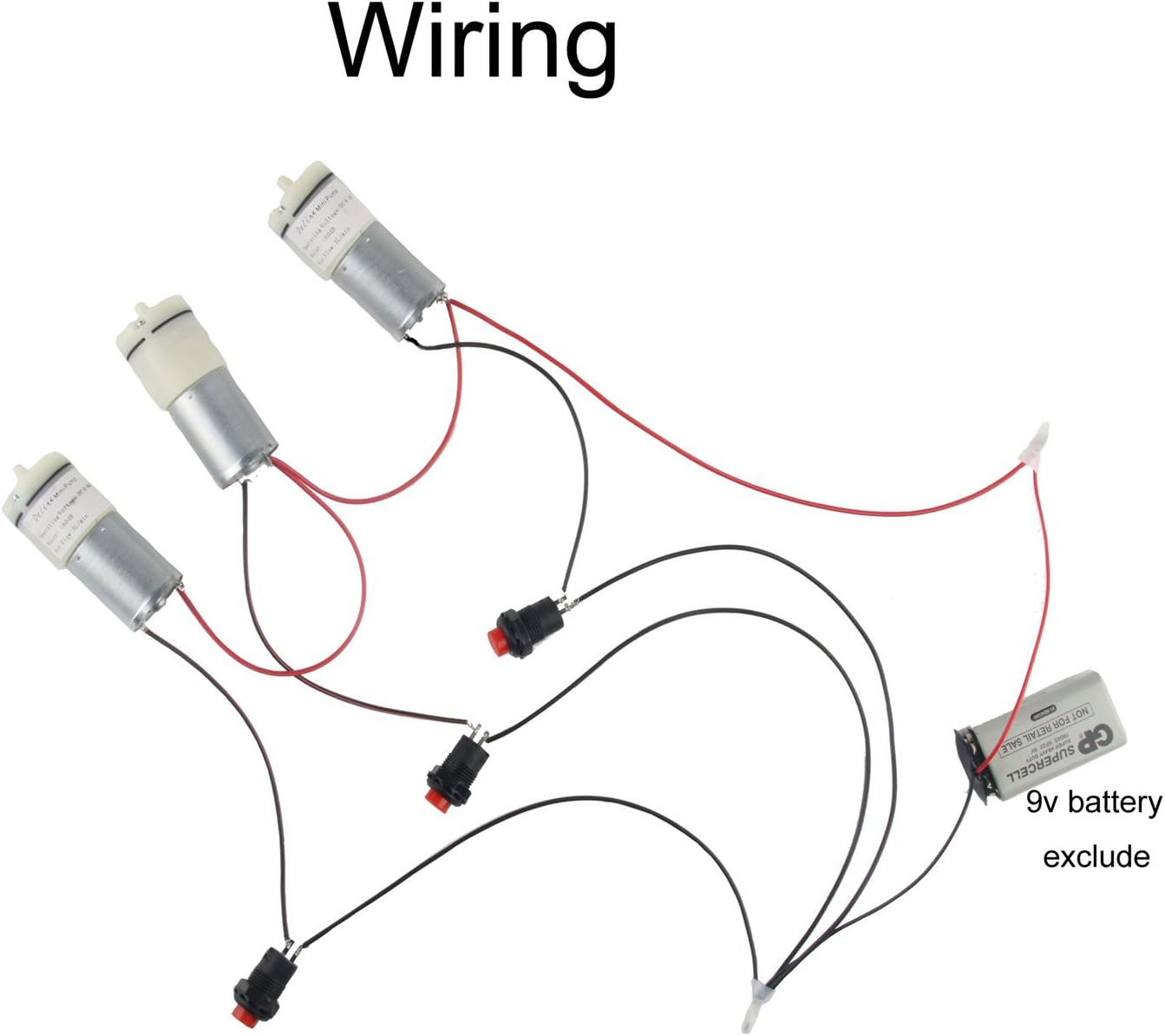 DC 6V Air Pump Motor Low Noise DIY Project Kits Delinx (exclude cardboards)