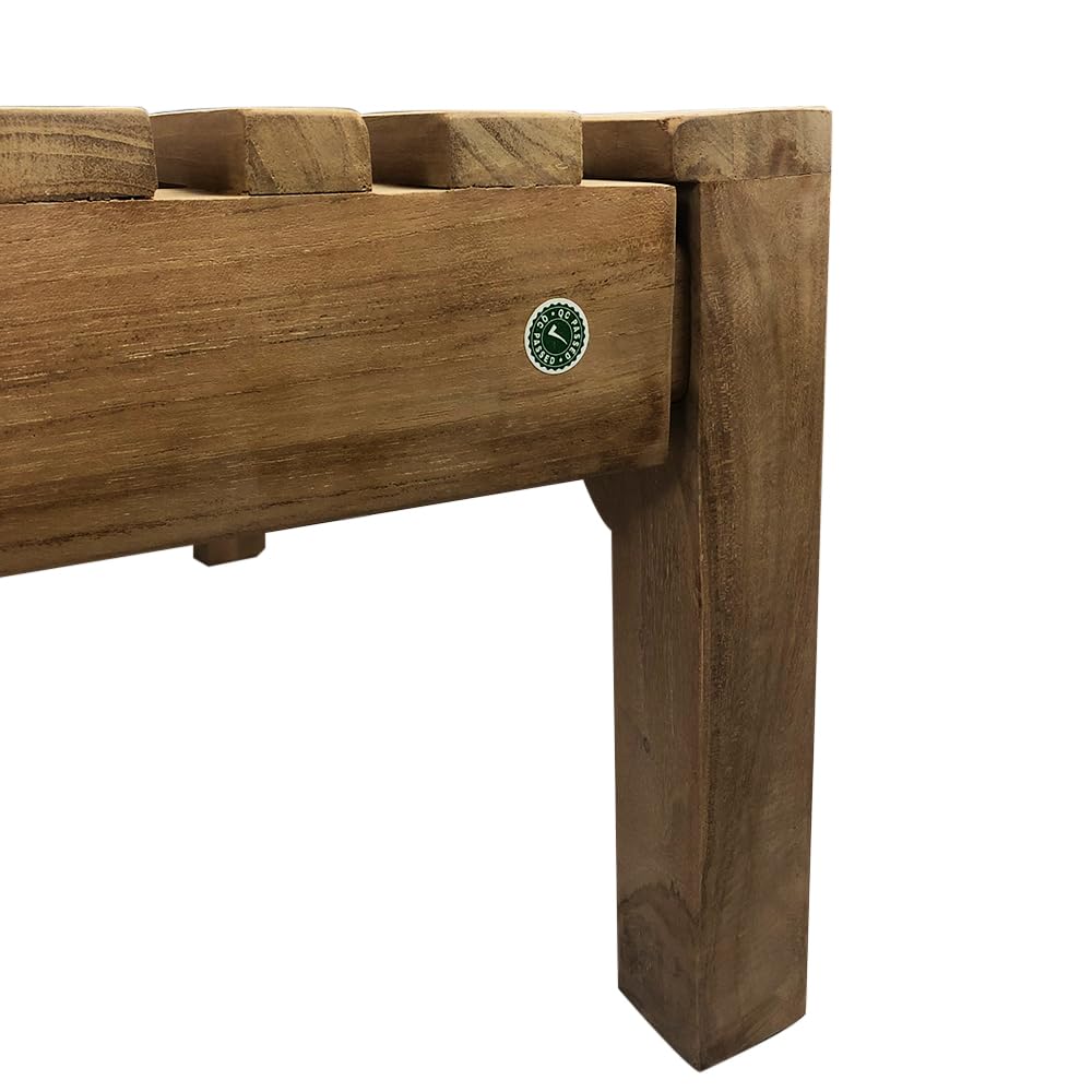 Lettino Prendisole con Schienale Regolabile in Legno Teak Elafonisi (Elafonisi)