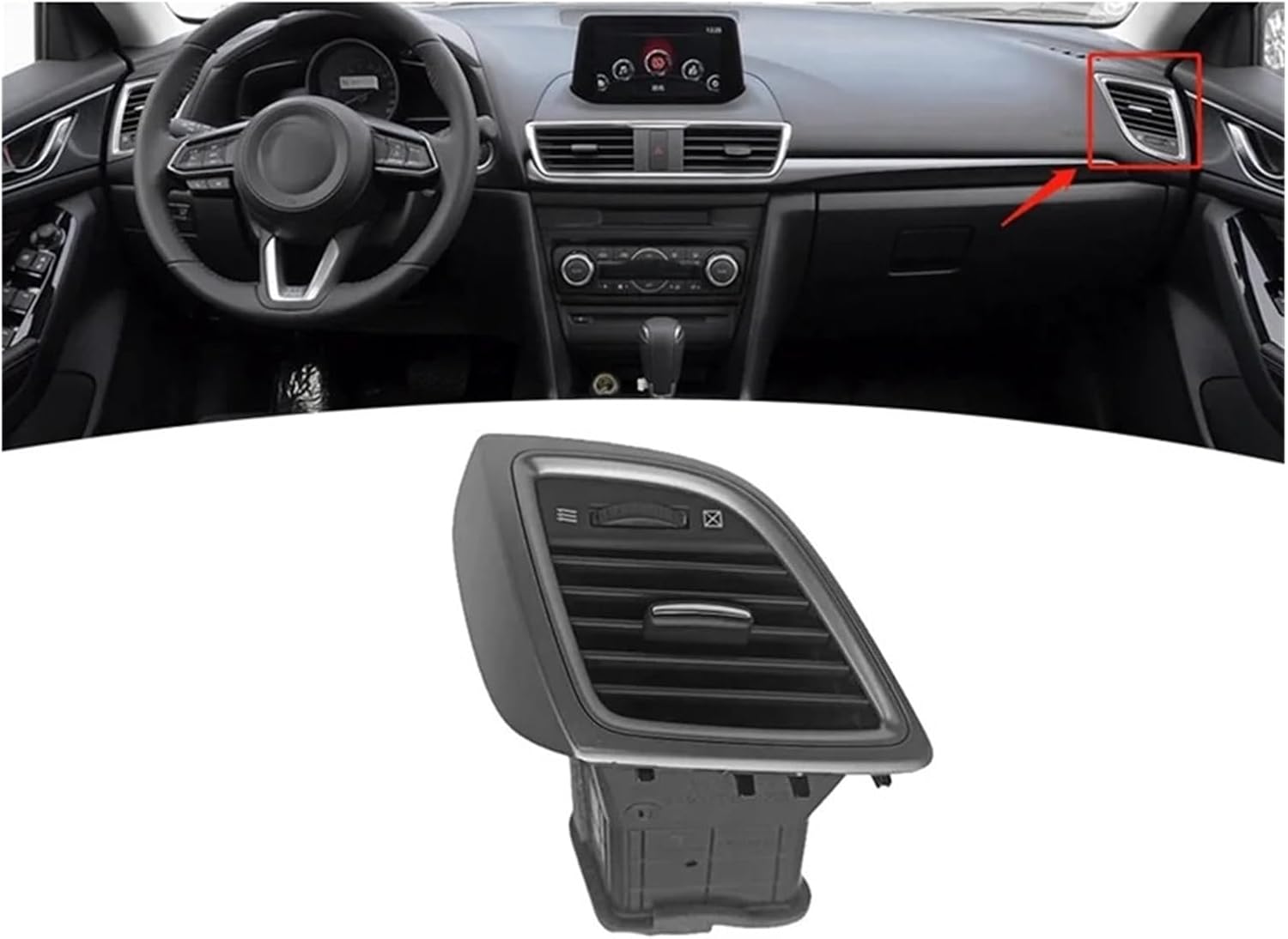 Fit For Mazda 3 2013-2018 Right Side Air Conditioning Vent BHN1-64-730 BHN264730 Car Air Outlet Grile Assembly LHD