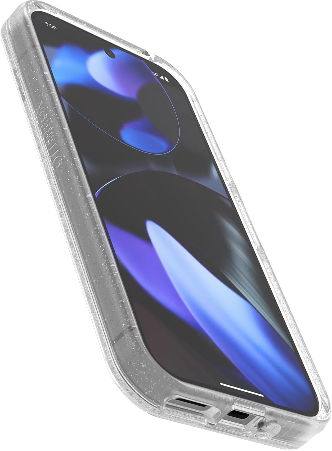 OtterBox Google Pixel 9 & 9 Pro Symmetry Series Clear Case - Stardust (Clear/Glitter), Ultra-Sleek, Wireless Charging Compatible, Raised Edges Protect Camera & Screen (Single Unit Ships in Polybag)