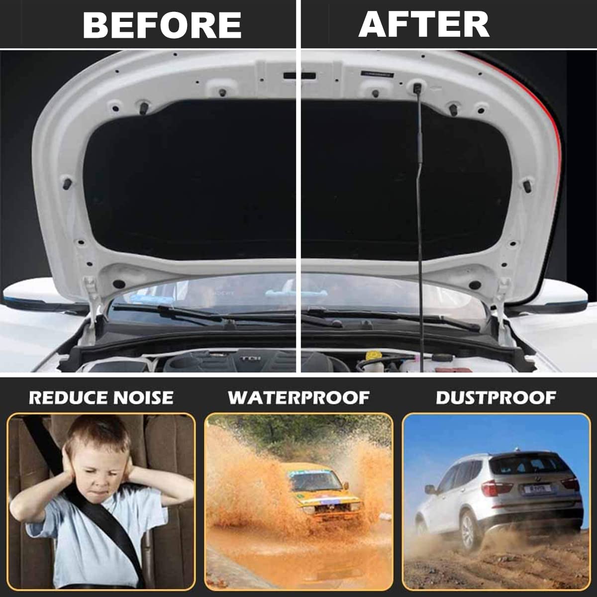 Barriera Meteo 12m Guarnizione Autoadesiva Per Porte E Finestre - Impermeabile, Isolante, 1.5cm X 12.2m, Bianco Guarnizioni In Gomma Per Finestre - Foto 11