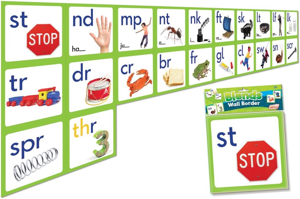 Junior Learning Blends Wall Border Educational Action Games