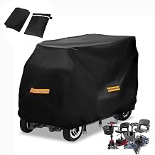 Mobility Scooter Cover for EWheels EW-72 XL HD 20172023, Waterproof Electric Scooter Cover for 3/4 Wheel Scooters, Dust Shield Outdoor/Indoor Protector for All Weather,A Orange