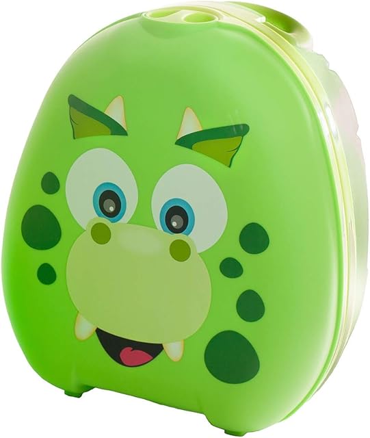 My Carry Potty - Dinosaur Travel Potty, Award-Winning Portable Toddler Toilet Seat for Kids to Take Everywhere