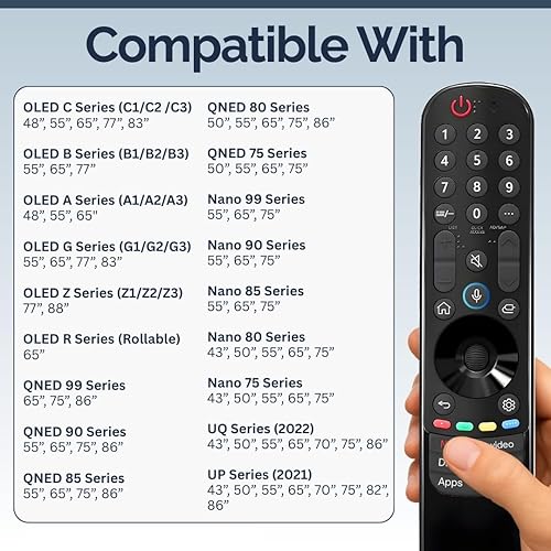 Miniatura 4 de Control remoto compatible con LG MR22GN AKB76040004 Magic Remote con Magic Tap - 1 paquete