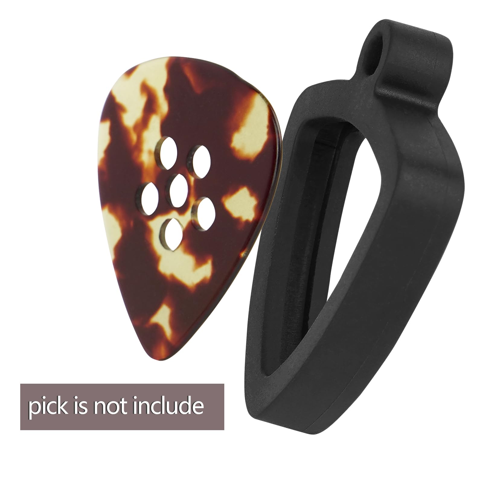 Musiin Guitar Pick Holder Necklace Compatible with Fender Dunlop D'Addario Triangle Picks, easy to access - Image 4