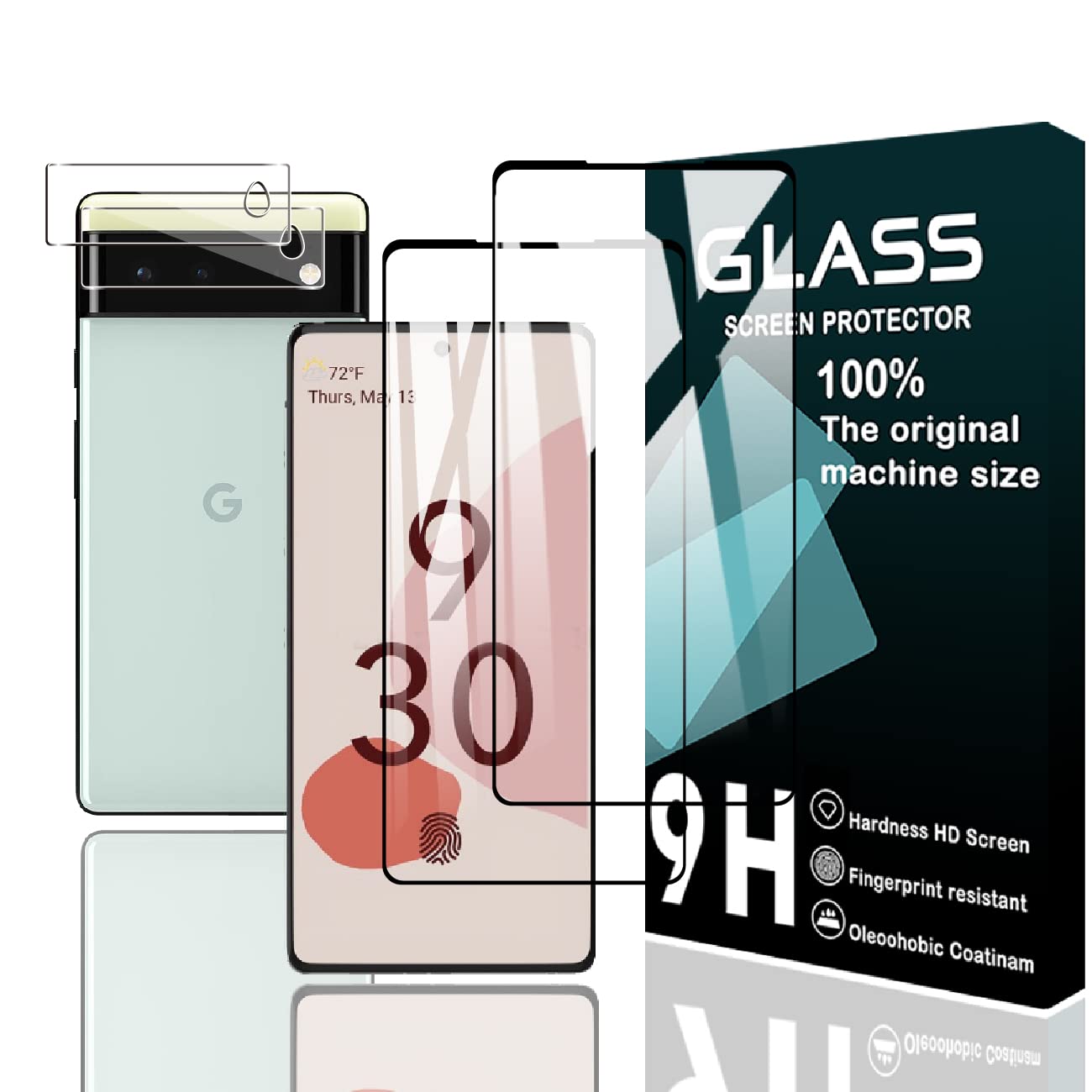 Amazon | 【2+2枚セット 日本旭硝子素材】 対応 Google Pixel 6 ガラス 