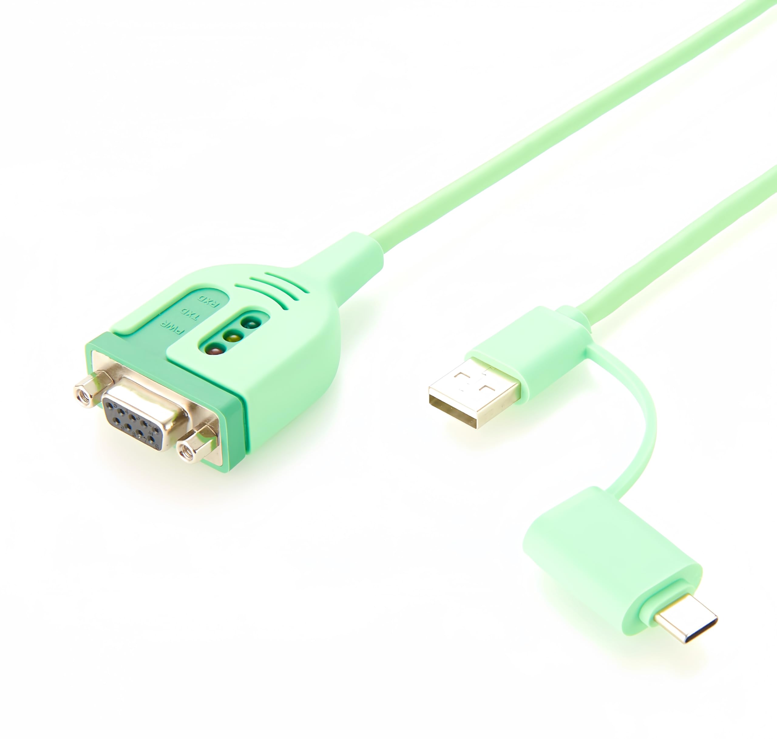 Câble adaptateur série USB-C vers RS232 USB 2.0 vers RS232 DB9 femelle avec puce FT232RNL pour Windows 11 10 8 7 Mac Linux
