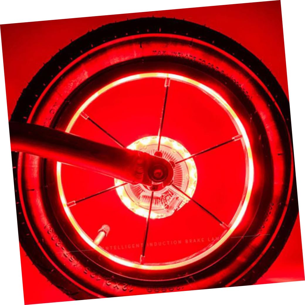 Uonlytech 2 Pezzi Luci della Ruota del Fuoco della Bicicletta LED Decorazioni Raggi della Bici Luce della Bici per Bambini Luci del Cerchio della Bici Luci della Bicicletta per La Notte