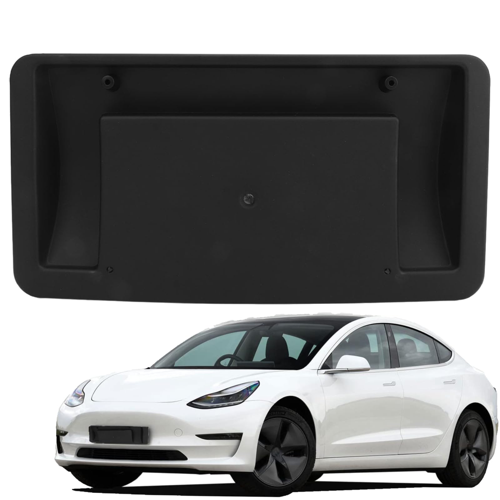 Amazon.co.jp: Tesla ナンバープレートホルダー フロントナンバー