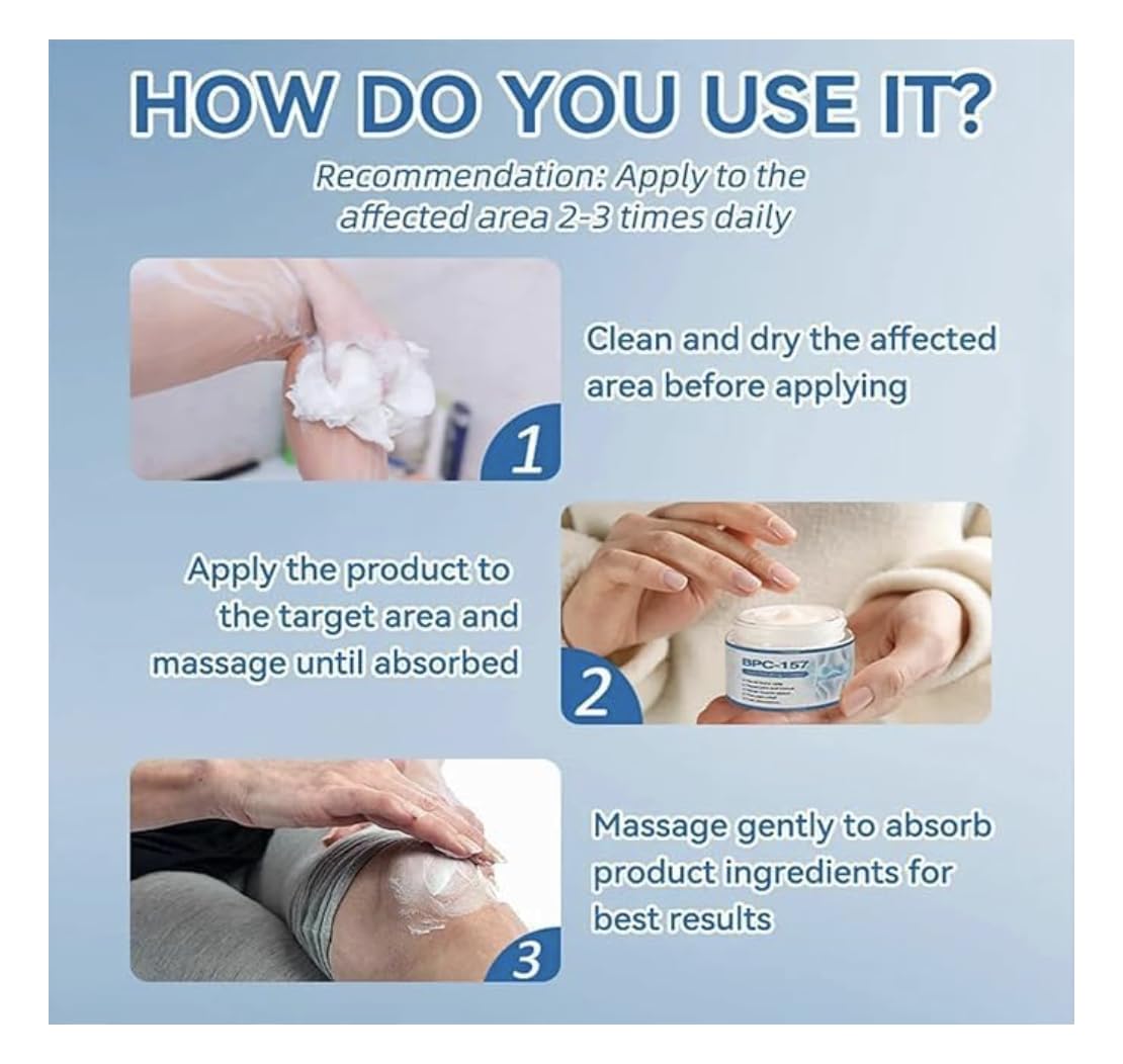 bpc 157 cream ingredients BPC-157 Inspired Joint Care Cream Peptide Complex Soothing Massage Back,  Neck, Hands Knees
