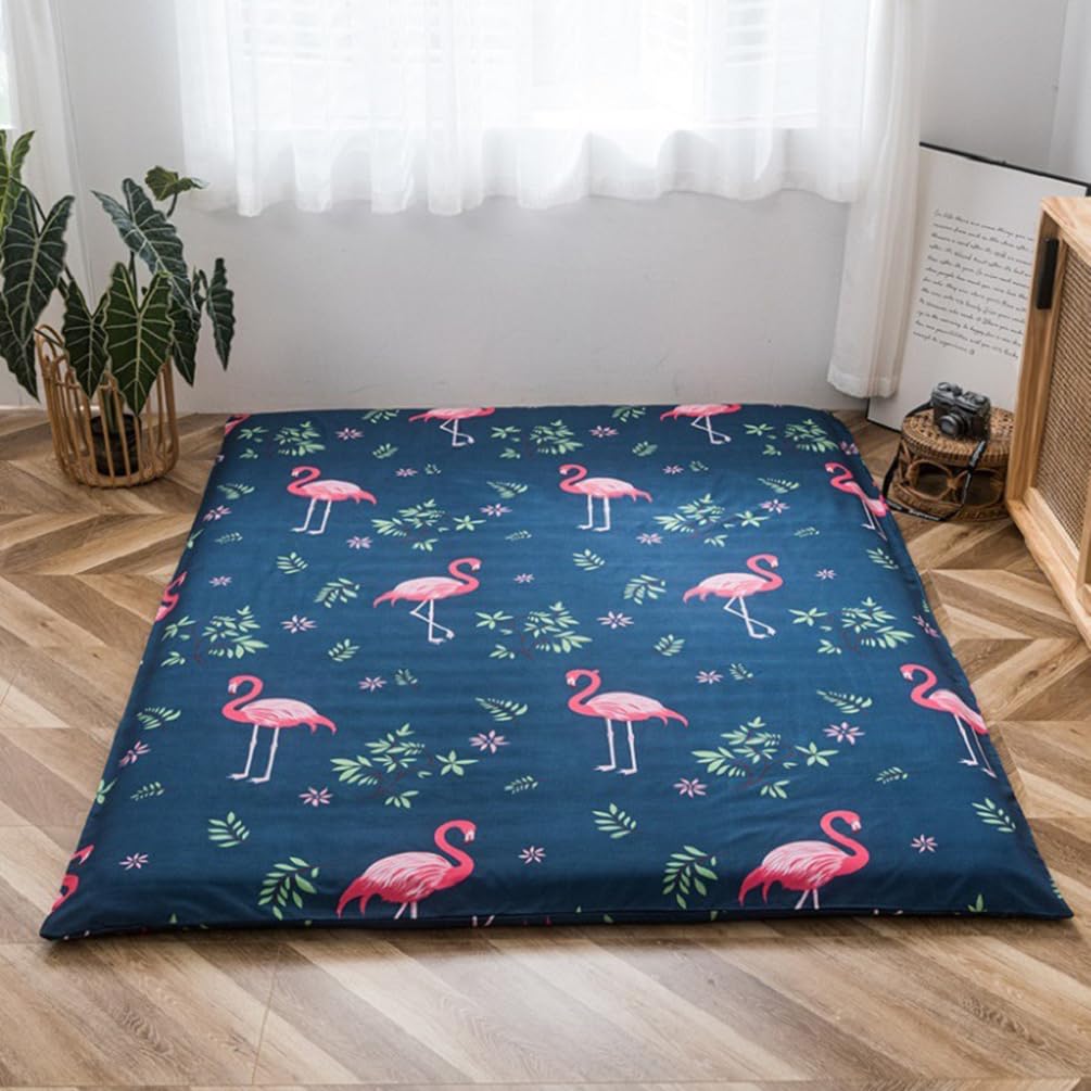 LDLCYCN N,150x200cm(QUEEN), Futon Mattress Cover with Zipper for Full/Queen/King Size Dustproof Japanese Floor Mattress Futon Cover Soft Comfort Sleeping Mat Cover for Bedroom Machine Washable